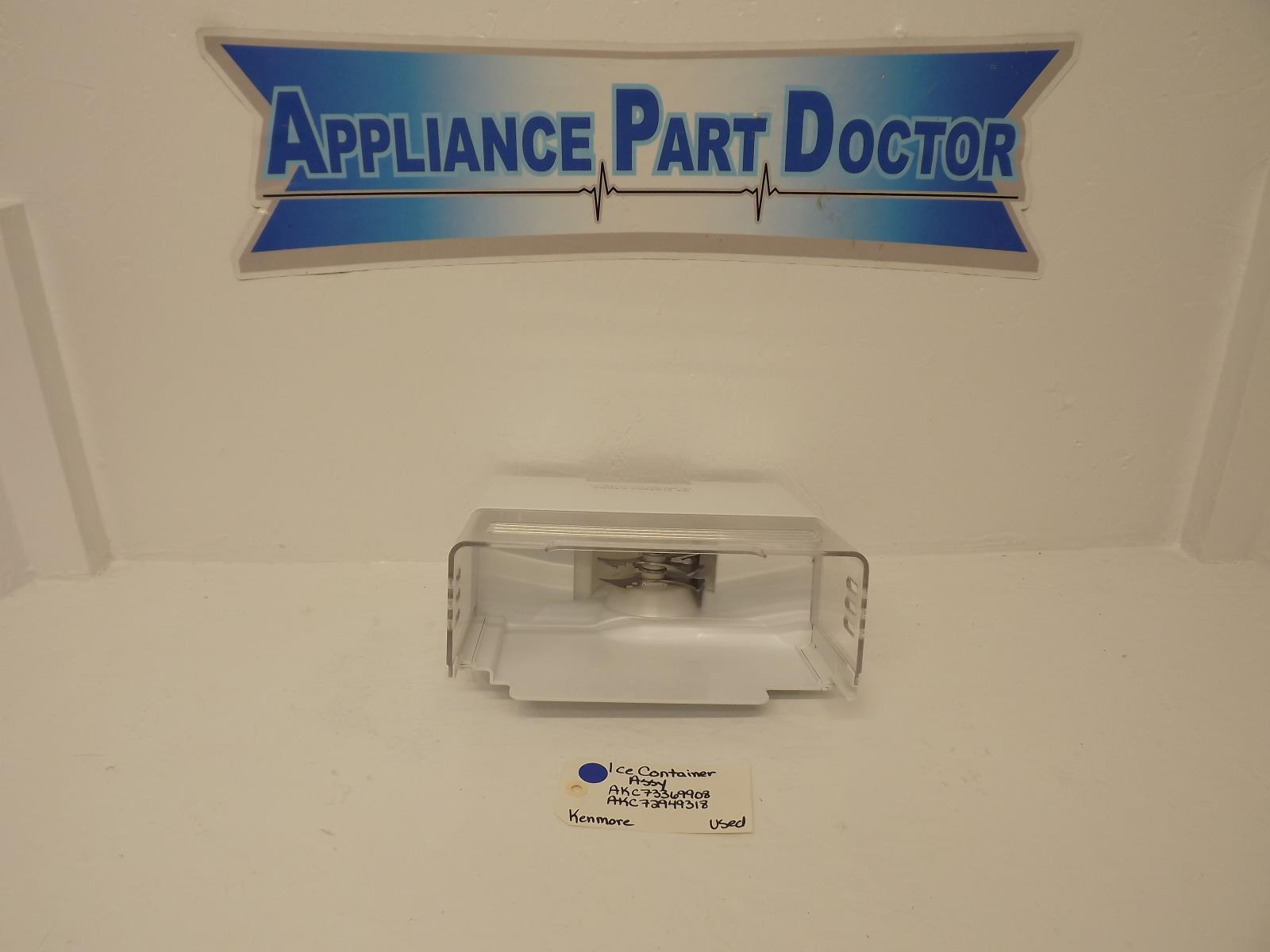 Kenmore Refrigerator AKC73369908 AKC72949318 Ice Container Assy Used Kenmore Refrigerator AKC73369908 AKC72949318 Ice Container Assy Used